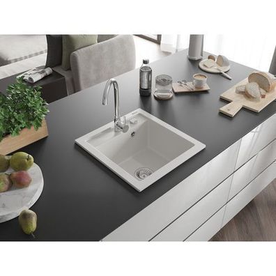 Mexen Vito Granit-Spüle 1-Becken 520x490mm Weiß