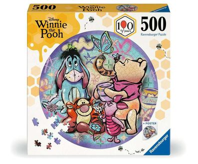 Ravensburger Rundpuzzle Disney Winnie Puuh 500 Teile inkl. Poster