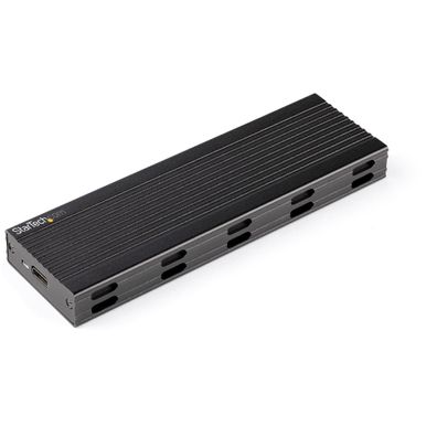 StarTech NVMe SSD Gehäuse - USB-C 10 Gbit/s auf M.2 NVMe oder M.2 SATA SSD - Externes