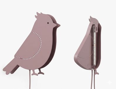Roommate Wandlampe Vogel Metall rosa – dekorative Wandleuchte mit Vogel-Motiv