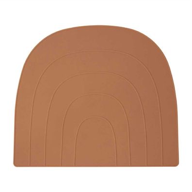 Oyoy Kinder Tischset Platzset Regenbogen uni rost – Kindertischset mit