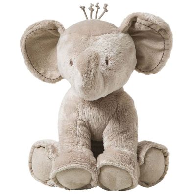 Tartine et Chocolat Elefant Ferdinand Stofftier Taupe Weiß Plüsch Kuscheltier