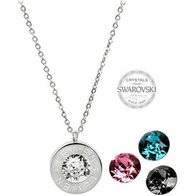 4in1 steel necklace with interchangeable crystals
