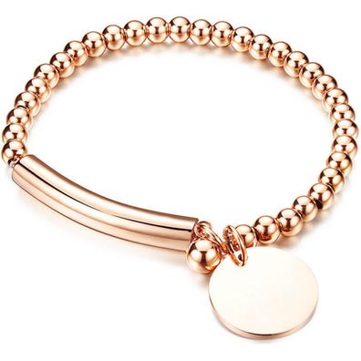 Stylish bronze bracelet KBS-451-RG