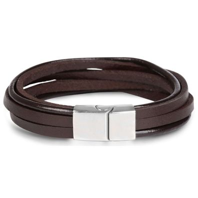 Brown leather bracelet Leather