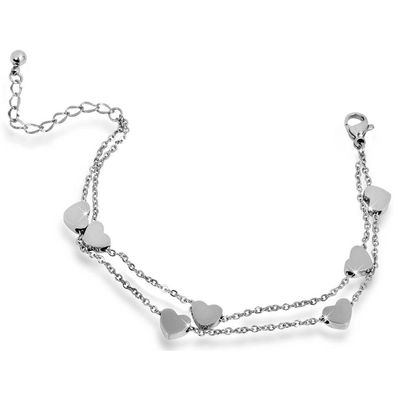 Heart bracelet made of steel