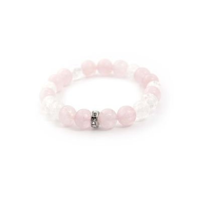 Beaded bracelet made of rosemary and cracked crystal MINK14 / 17