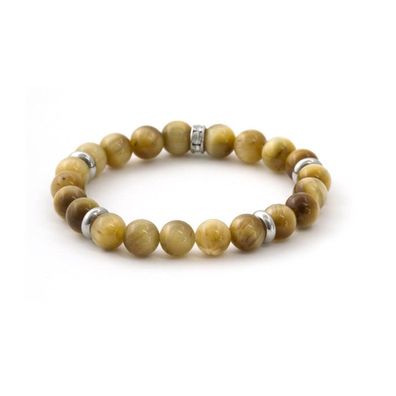 Beaded bracelet made of solar tiger eye MINK109 / 17