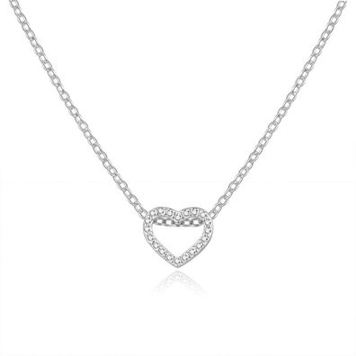 Charming silver necklace with zircons AGS1283 / 47L (chain, pendant)