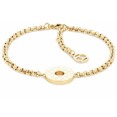 Gold-plated steel bracelet with decoration 2780482