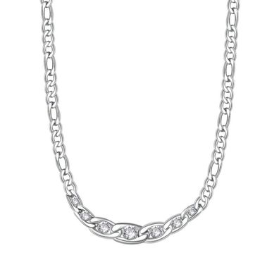Timeless steel necklace with Symphonia BYM97 crystals
