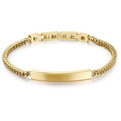 Stylish men´s gold-plated bracelet Ink BIK12
