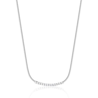 Delicate necklace with clear crystals Desideri BEIN006