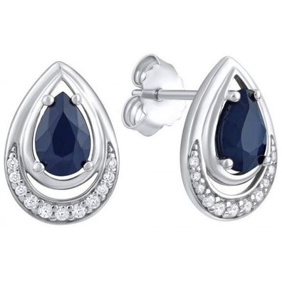 Luxury earrings with real sapphire FW9038E