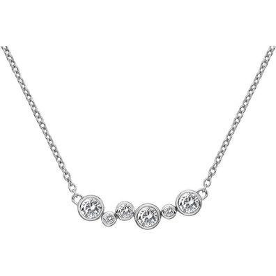 Silver necklace with diamond Tender DN147