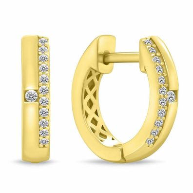 Popular gold plated rings with zircons EA471Y