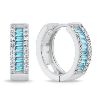 Sparkling silver rings with zircons EA475WAQ