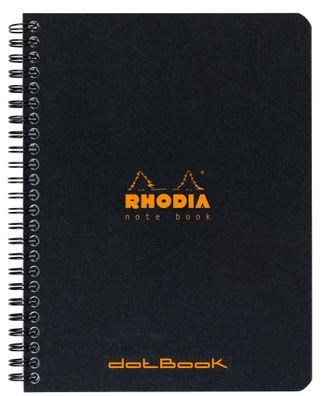 Rhodia Notebook A5+ Dot 80Bl schwarz