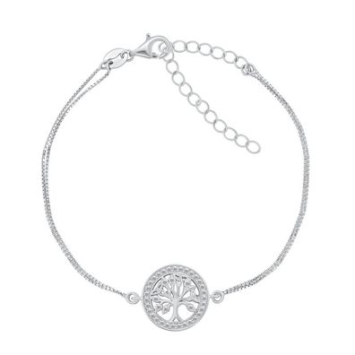 Design silver bracelet tree of life BRC19W