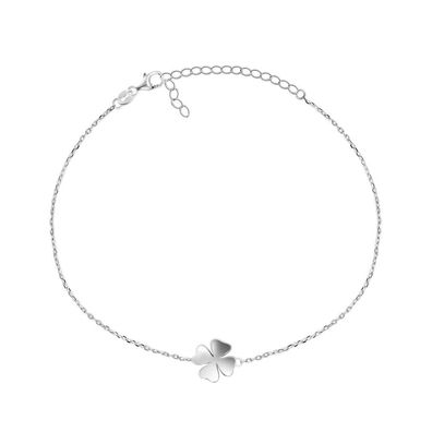 Timeless silver bracelet Four-leaf clover BRC41W