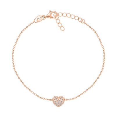 Romantisches Bronze-Armband mit Herz BR11AR