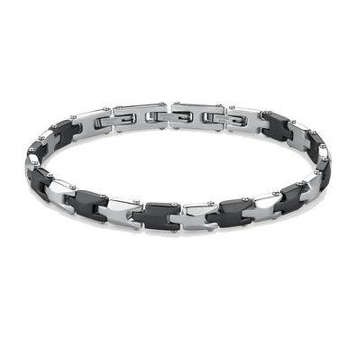 Modernes Stahl-Bicolor-Armband Backliner BBC22