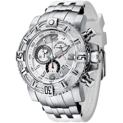 Zeno-Watch - Armbanduhr - Herren - Chrono - Neptun 2 Chrono weiß - 4537-5030Q-i2