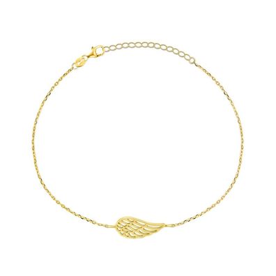 Zartes vergoldetes Engelsflügelarmband BRC129Y