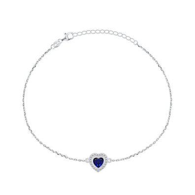 Romantisches Silberarmband mit Zirkonen BR23WB