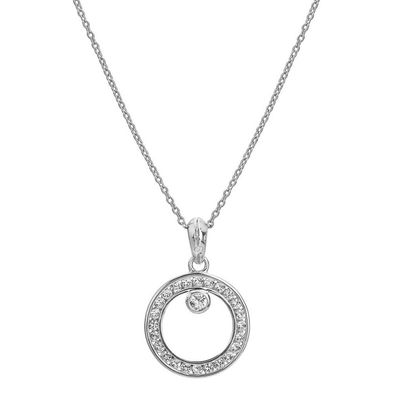 Orbit DP929 Silber Diamant Topas Halskette (Kette, Anhänger)