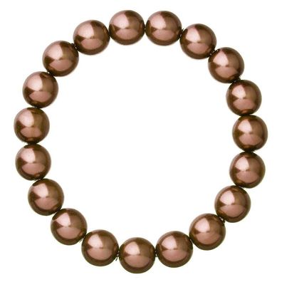 Elegantes Perlenarmband 56010.3 braun