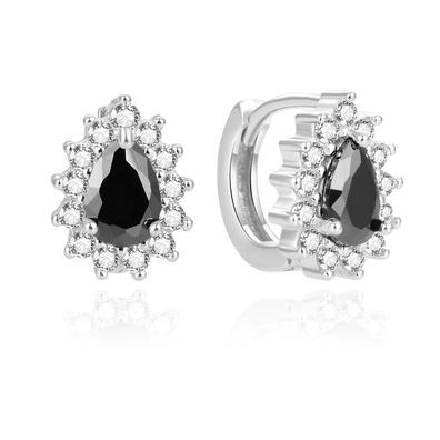 Charmante Silberohrringe mit Zirkonen AGUC2434L