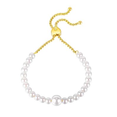 Charmantes vergoldetes Perlenarmband VGS1139-2
