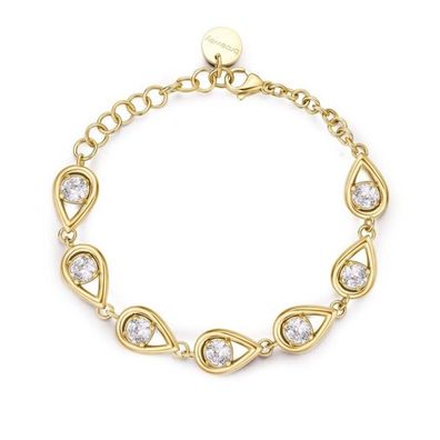Vergoldetes Armband mit Zirkoniasteinen Ribbon BBN38