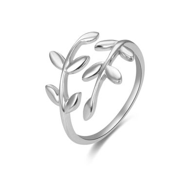 Offener Silberring mit originellem Design AGG468
