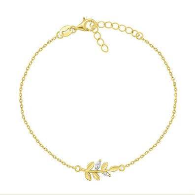 Charmantes vergoldetes Zweigarmband BRC81Y