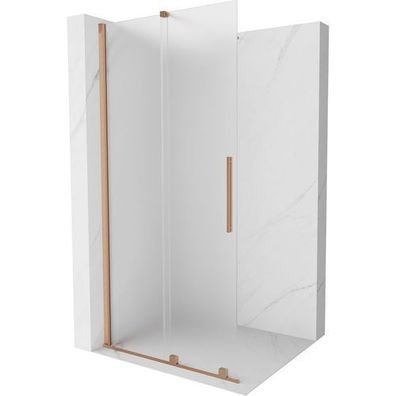 Mexen Velar Duschwand 90x200cm, Satin, Messing