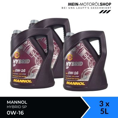 Mannol Hybrid SP 0W-16 3x5 Liter