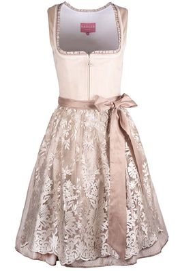 Dirndl Auri 60cm Länge beige - Größe: 32