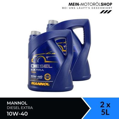 Mannol Diesel Extra 10W-40 2x5 Liter