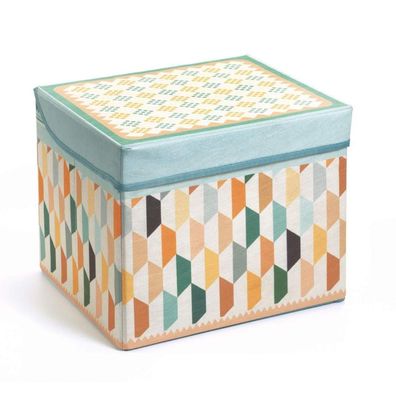 Djeco Aufbewahrung Hocker Orient – Kinder-Sitzhocker mit Stauraum