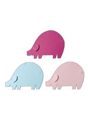 Deko-Hänger 'Schweinchen-Trio' aus Papier, 3er-Set