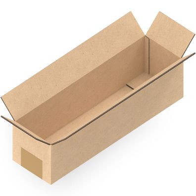100 Stück Versandkartons 385 x 110 x 105 mm Kartons 2-wellig BC-Welle