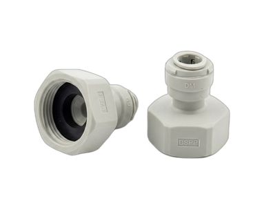 Hose connector, Hose adapter 3/4" for 3/8" - Screw-on connector for beer & air lines