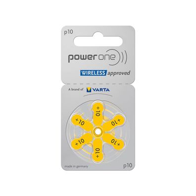 Varta Power One Hörgerätebatterien P10 PowerOne PR70 6er Blister Typ 10