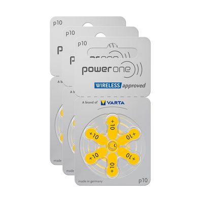 3x 6er Blister Varta Power One Hörgerätebatterien P10 PowerOne PR70 Typ 10