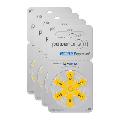 4x 6er Blister Varta Power One Hörgerätebatterien P10 PowerOne PR70 Typ 10