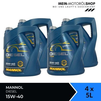 Mannol Diesel 15W-40 4x5 Liter