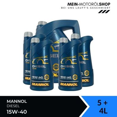 Mannol Diesel 15W-40 5 + 4 Liter