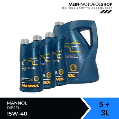 Mannol Diesel 15W-40 5 + 3 Liter